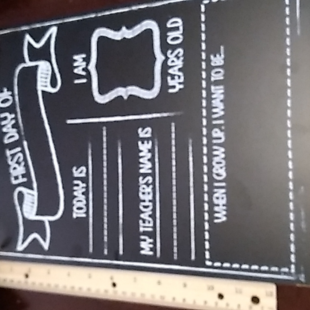 First day of school chalkboard